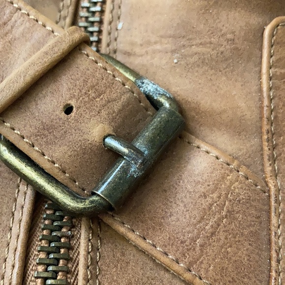 Nine West Tan Wedge Heel Boots - Picture 2 of 7